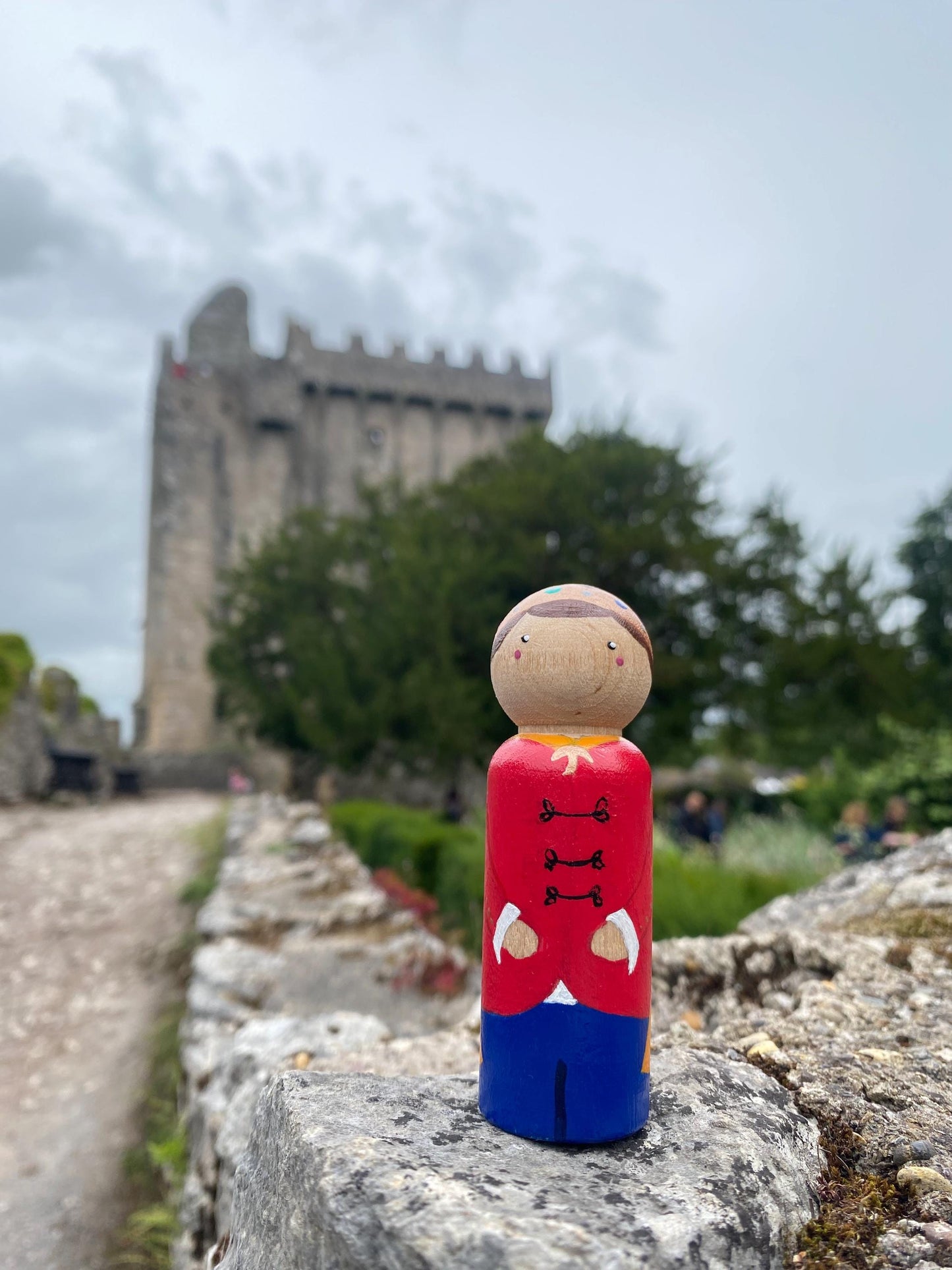 Hand painted prince wooden peg doll (9cm)