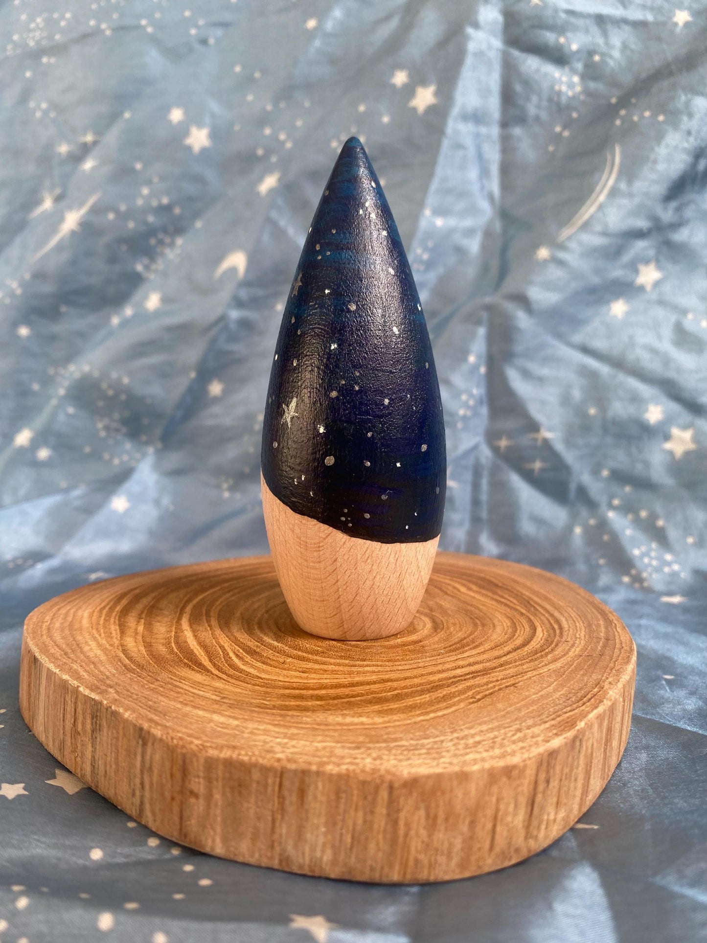 Celestial wooden tomten peg doll (9cm)