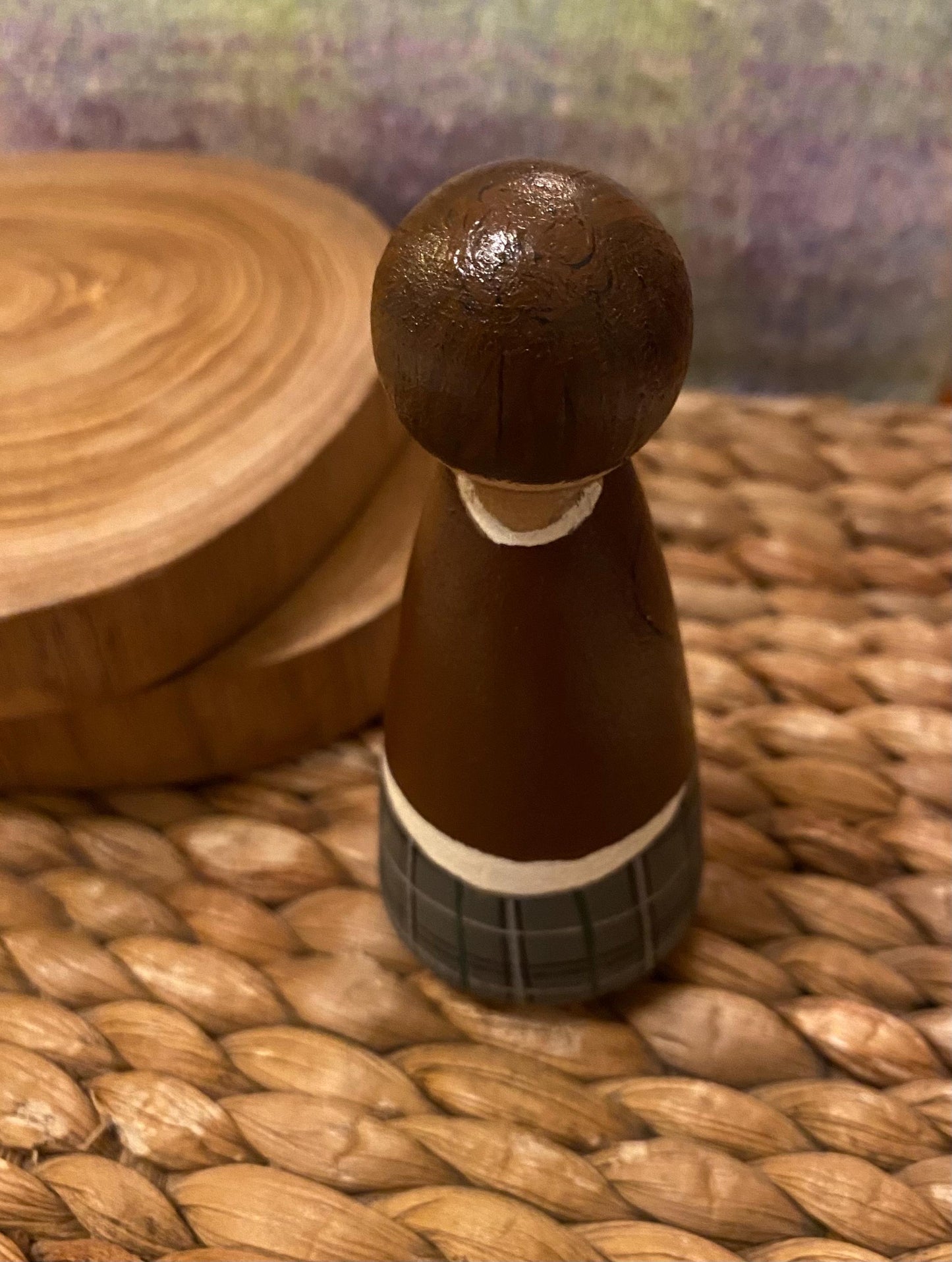 Claire Fraser Outlander hand painted wooden peg doll (9cm)