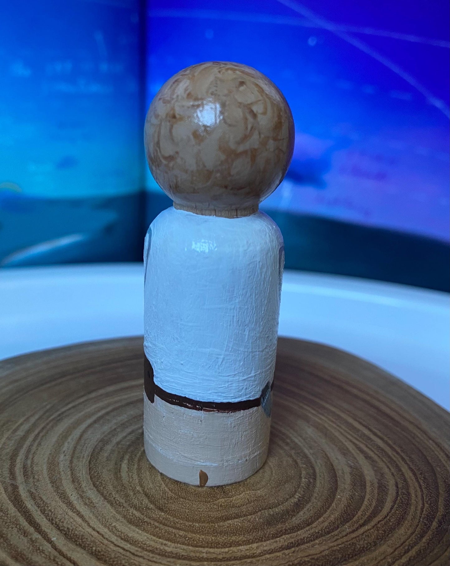 Luke Skywalker hand painted wooden peg doll (6.5cm)